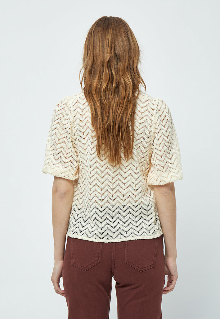 Minus MSJeva Blouse Blouse 0175 Light Birch