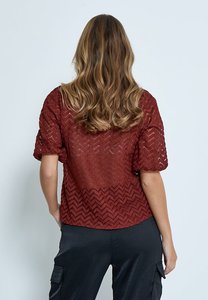Minus MSJeva Blouse Blouse 5061 Madder Brown