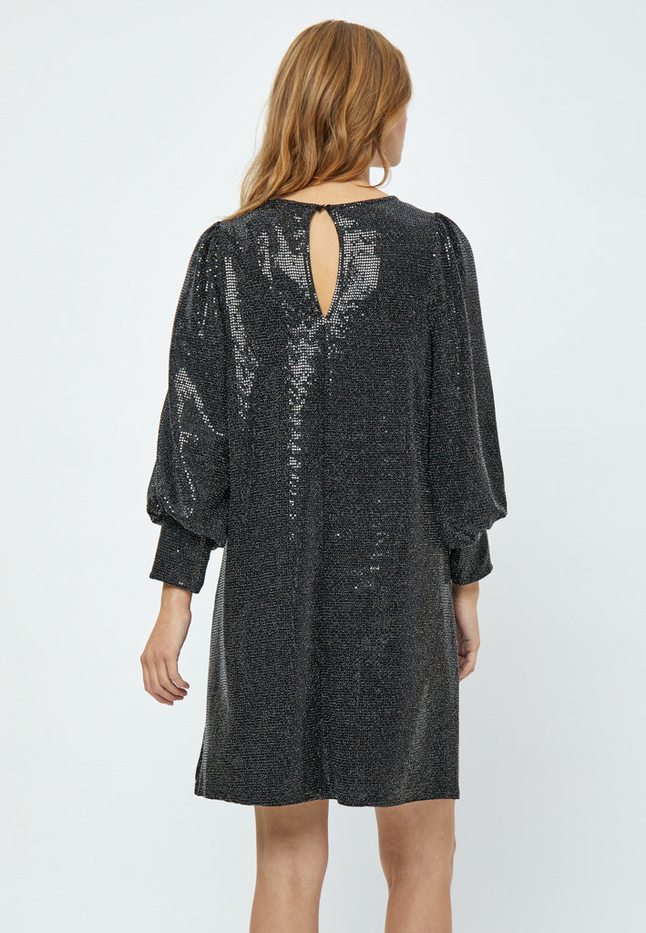 Minus MSJilana Short Dress Dress 100MET Black Metallic