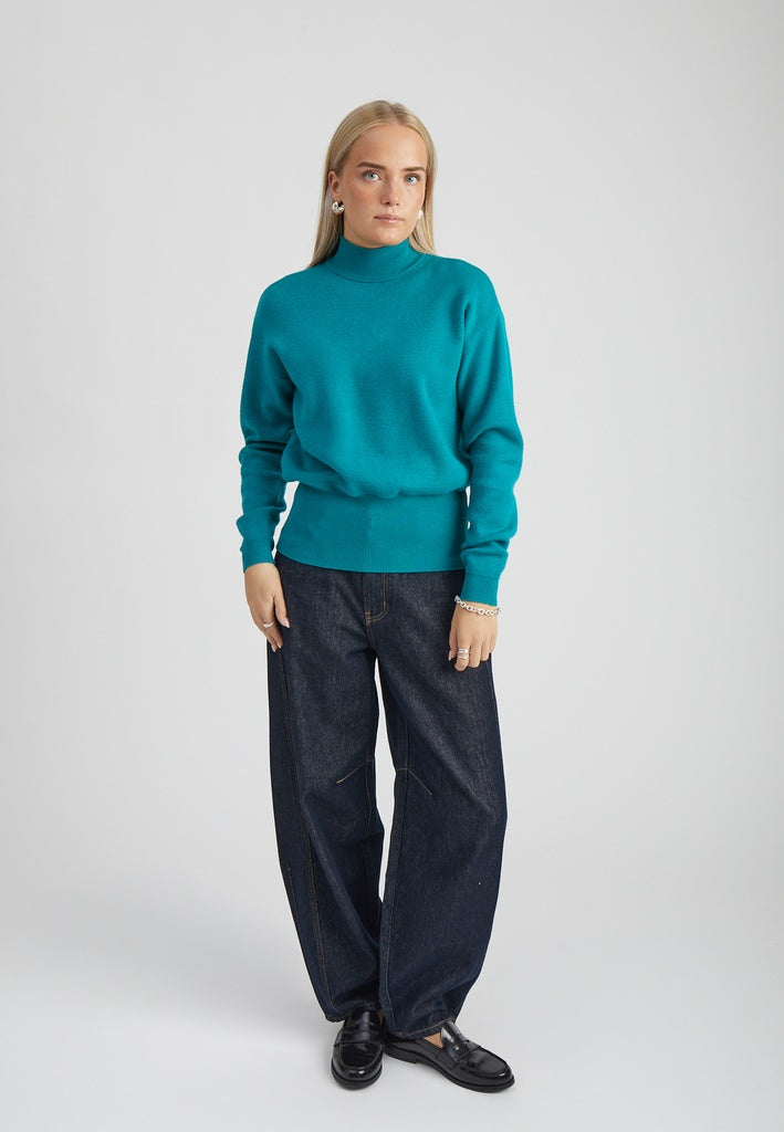 Minus MSJose Knit Turtleneck Pullover 481 Ocean Green