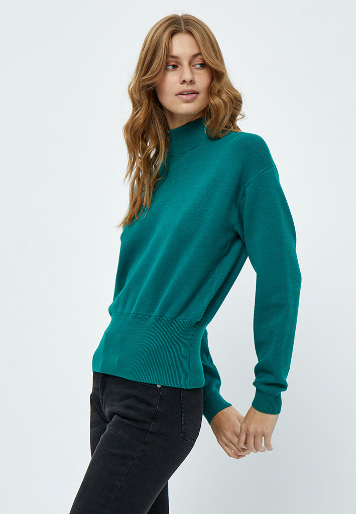 Minus MSJose Knit Turtleneck Pullover 481 Ocean Green