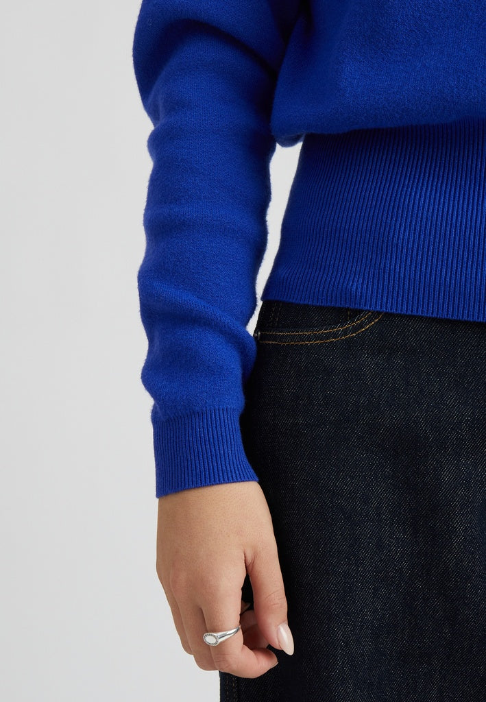 Minus MSJose Knit Turtleneck Pullover 5024 Royal Blue