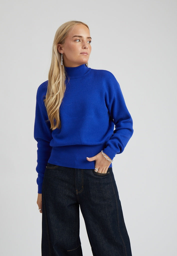 Minus MSJose Knit Turtleneck Pullover 5024 Royal Blue