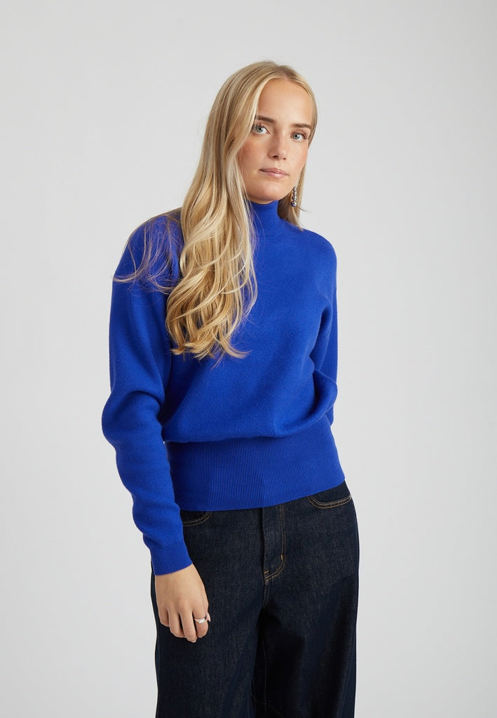 Minus MSJose Knit Turtleneck Pullover 5024 Royal Blue
