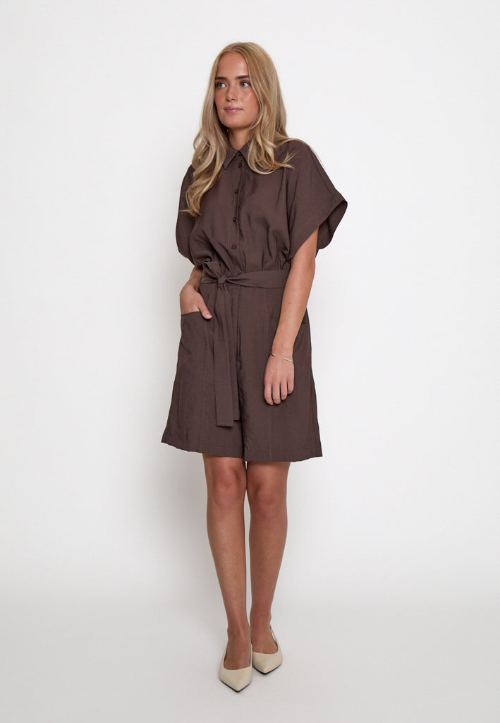 Minus MSJulia Playsuit Jumpsuit 5065 Chestnut