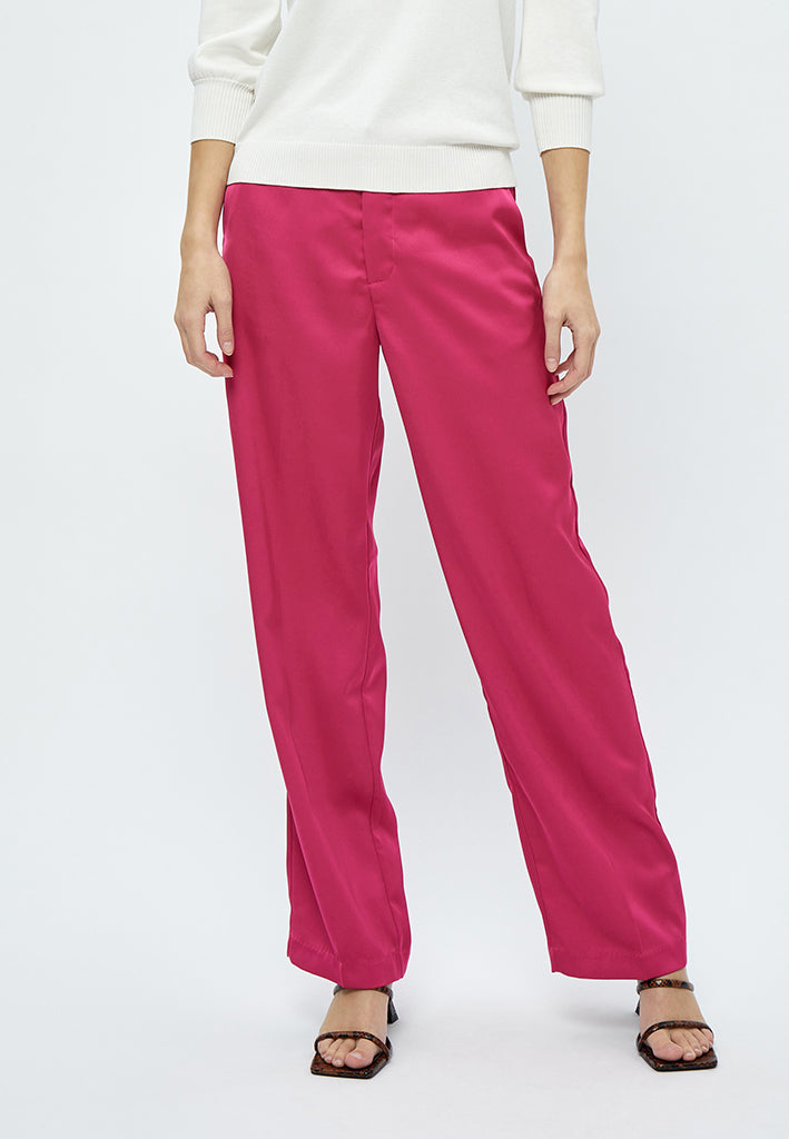 Minus MSJustina Sateen Pants Pant 7211 Super Pink