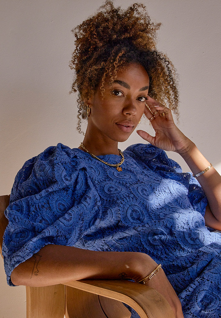 Minus MSKalina Blouse Blouse 1530 REGATTA BLUE