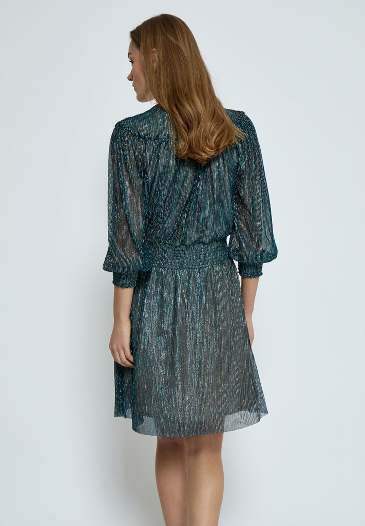 Minus MSKamina Dress Dress 2061MET LAKE BLUE METALLIC