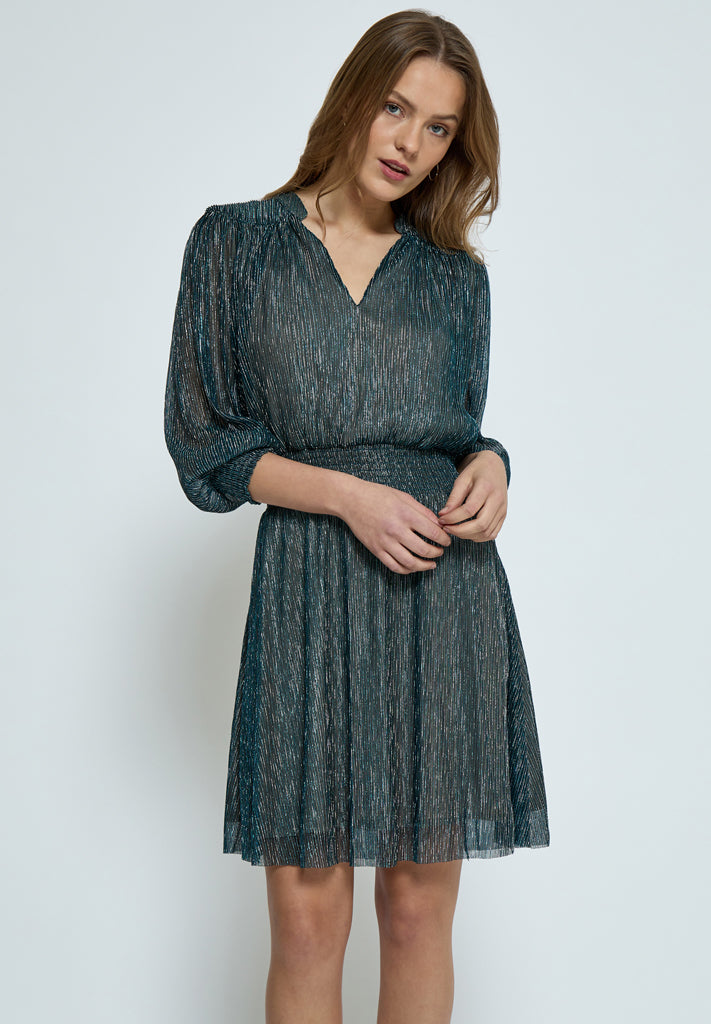 Minus MSKamina Dress Dress 2061MET LAKE BLUE METALLIC