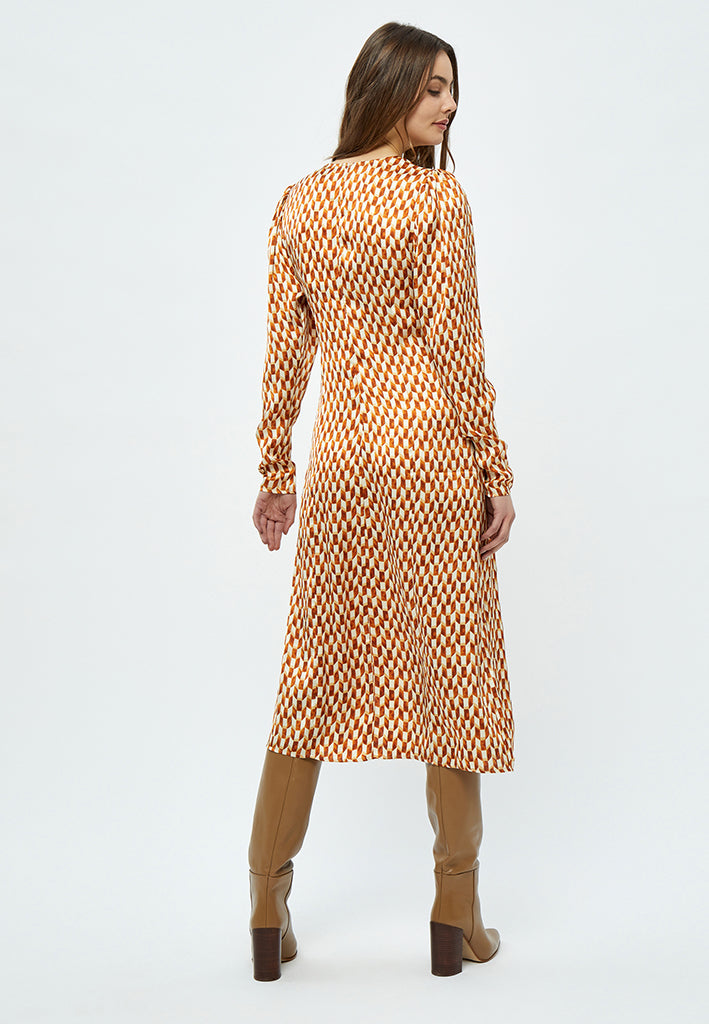 Minus MSKassaria GRS Dress Dress 9458P Desert Sand Graphic Print