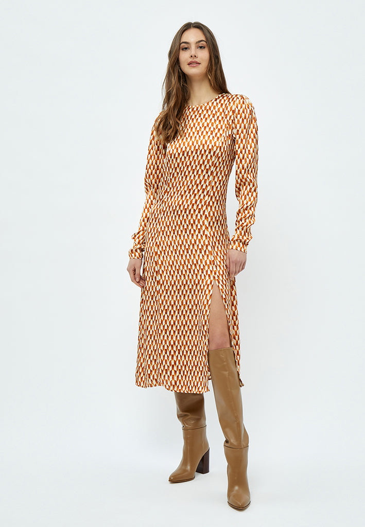 Minus MSKassaria GRS Dress Dress 9458P Desert Sand Graphic Print