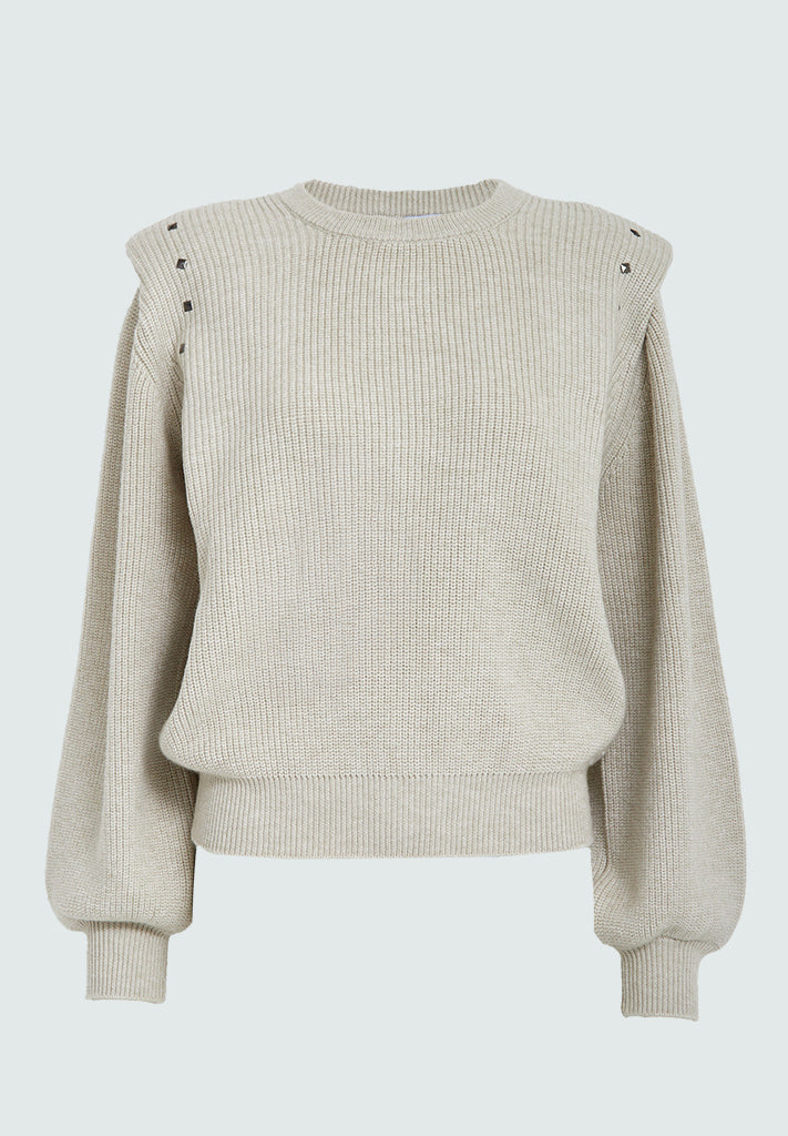 Minus MSKatharina Knit Pullover Pullover 9015 Sand Gray