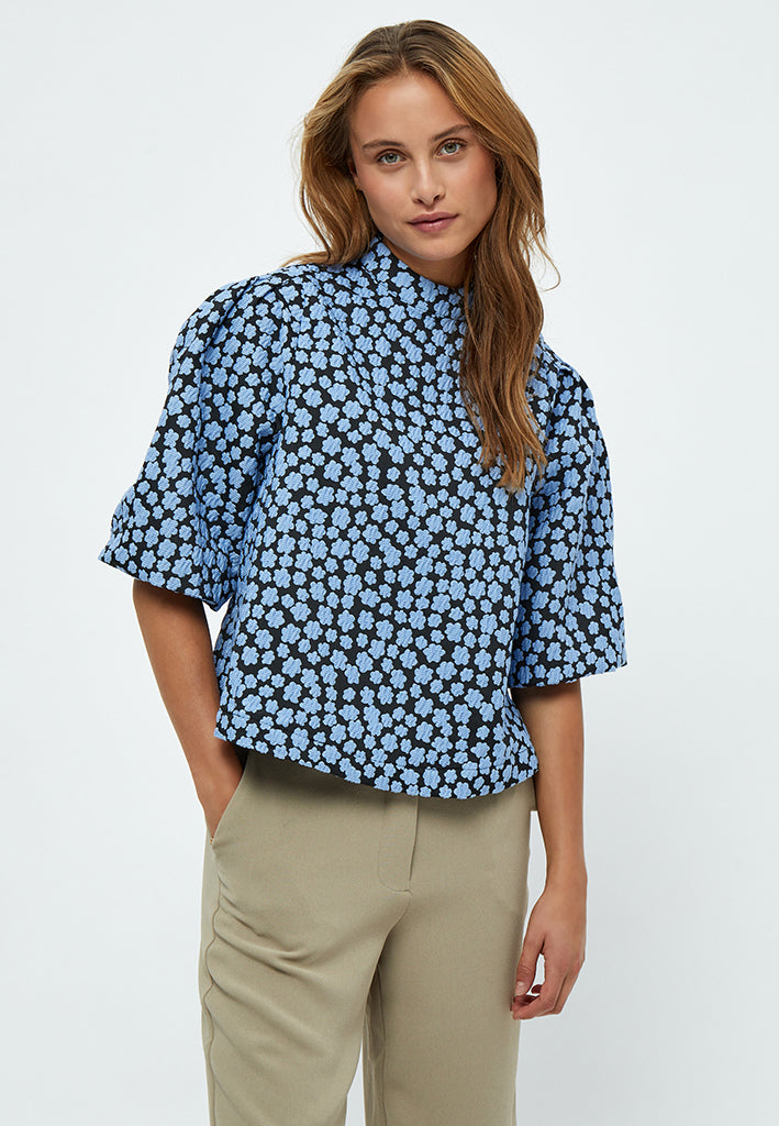 Minus MSKatrina Blouse Blouse 1048P Ice Blue Print