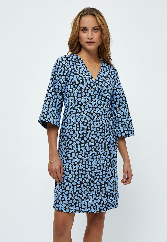 Minus MSKatrina Wrap Dress Dress 1048P Ice Blue Print