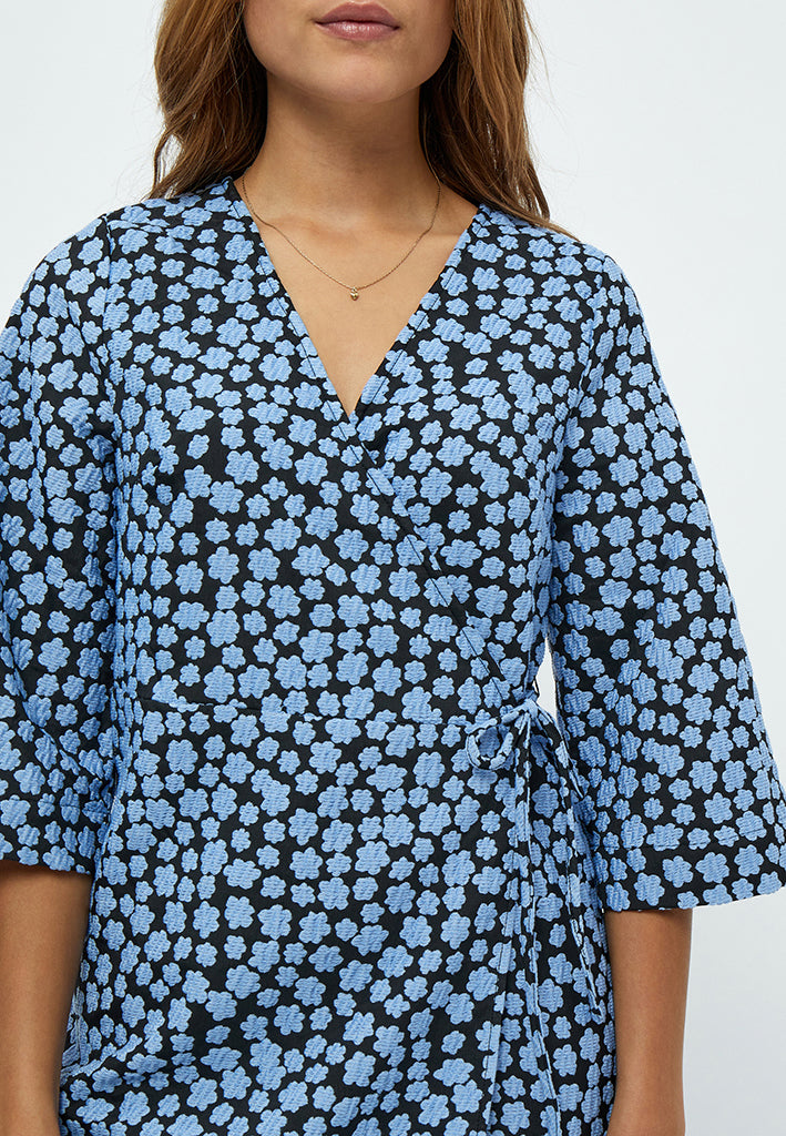 Minus MSKatrina Wrap Dress Dress 1048P Ice Blue Print