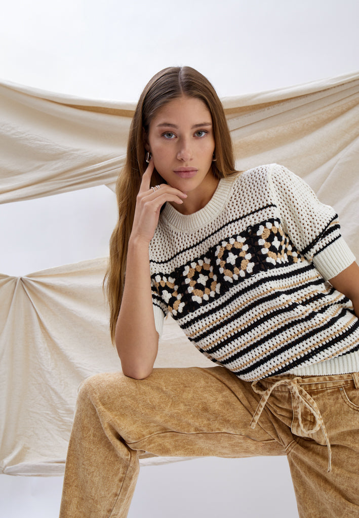 Minus MSKenza Knit T-Shirt T-Shirt 235 Cloud Dancer