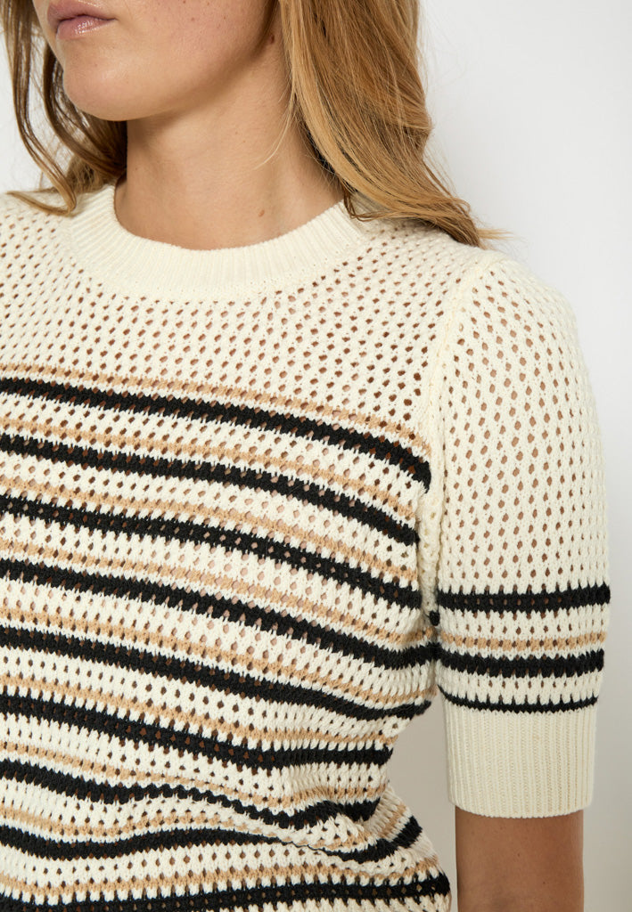 Minus MSKenzana Knit T-Shirt T-Shirt 235 Cloud Dancer