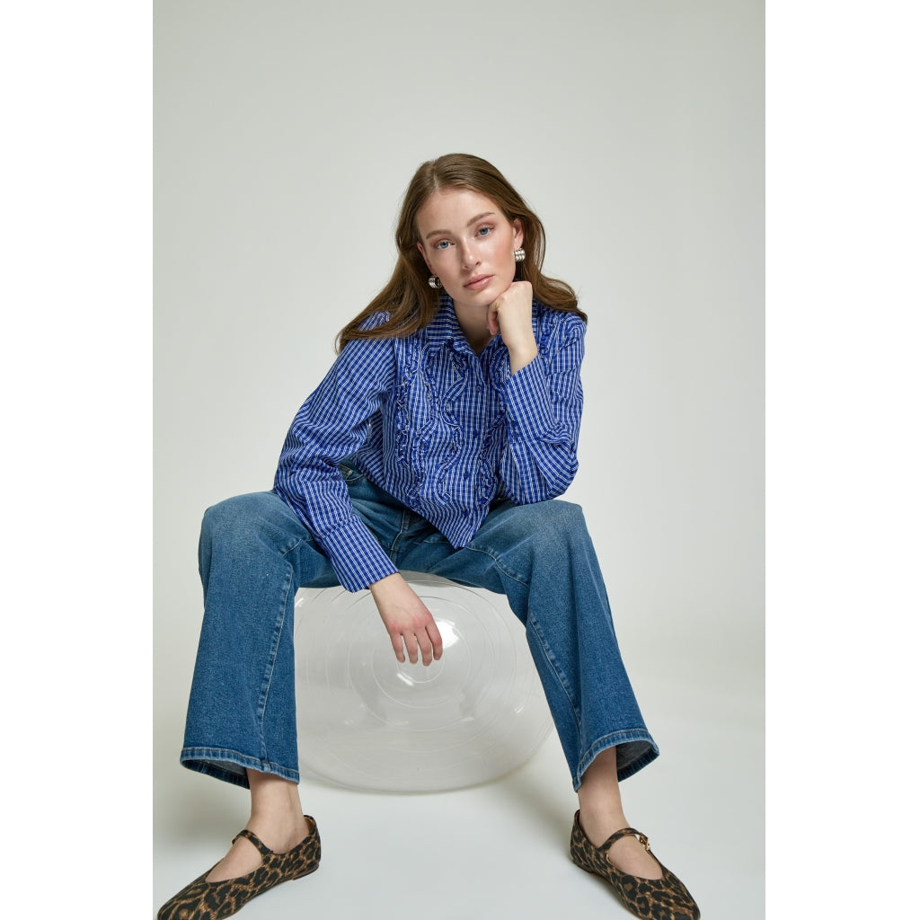Minus MSKesia Cropped Shirt Shirt 1905 Bright Cobalt Blue