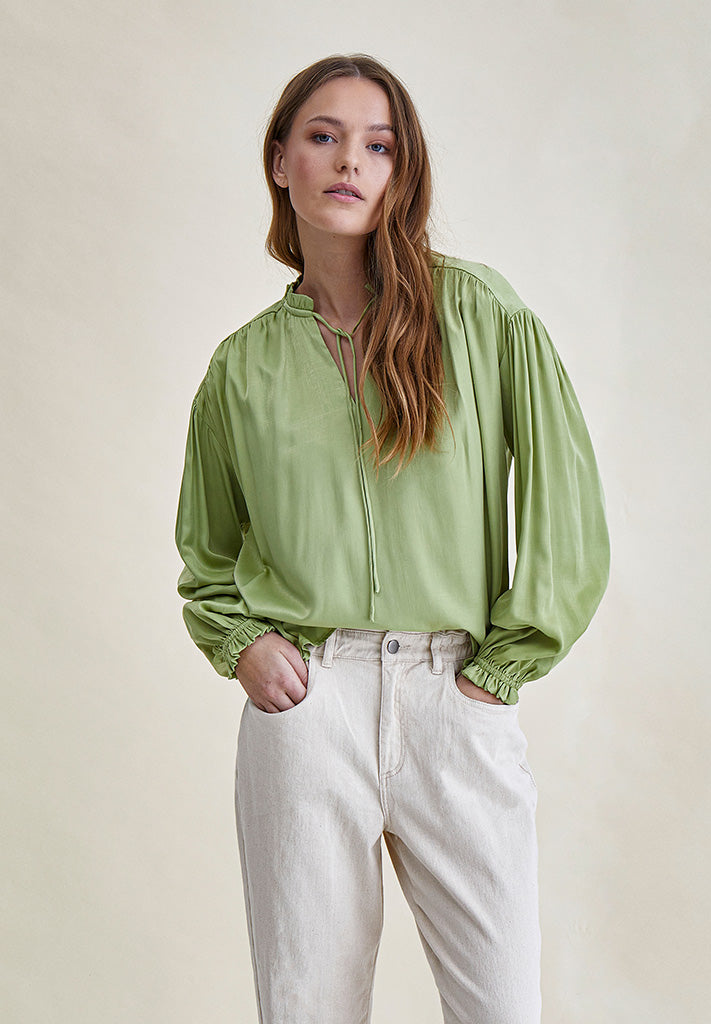 Minus MSKiro Blouse Blouse 3260 Dark Citron