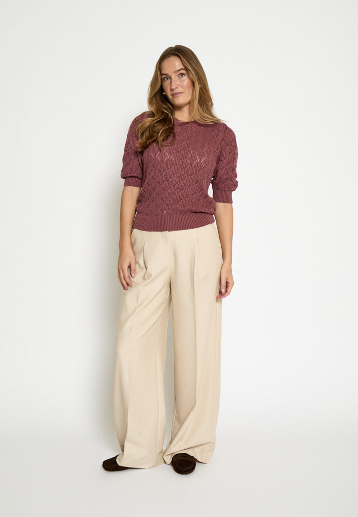 Minus MSLamina Knit Pullover Pullover 4058 Roan Rouge