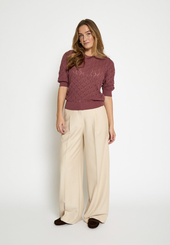 Minus MSLamina Knit Pullover Pullover 4058 Roan Rouge