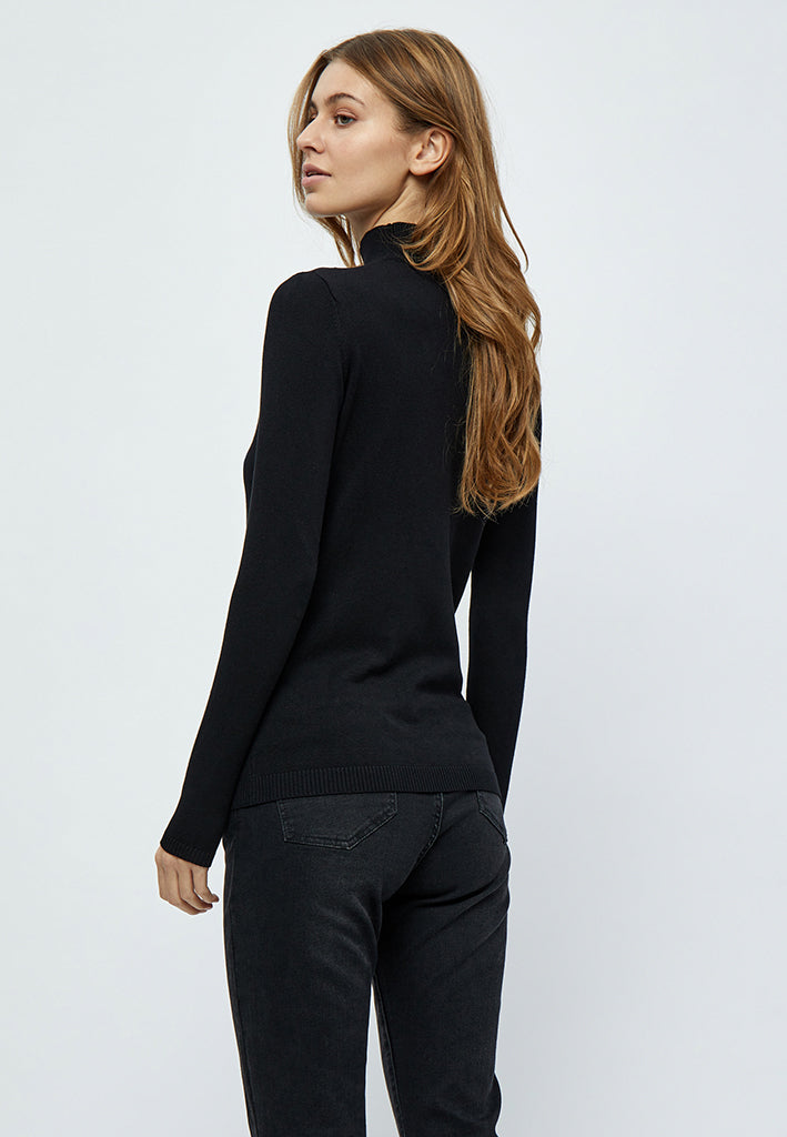 Minus MSLana Roll Neck Knit Pullover 100 Black