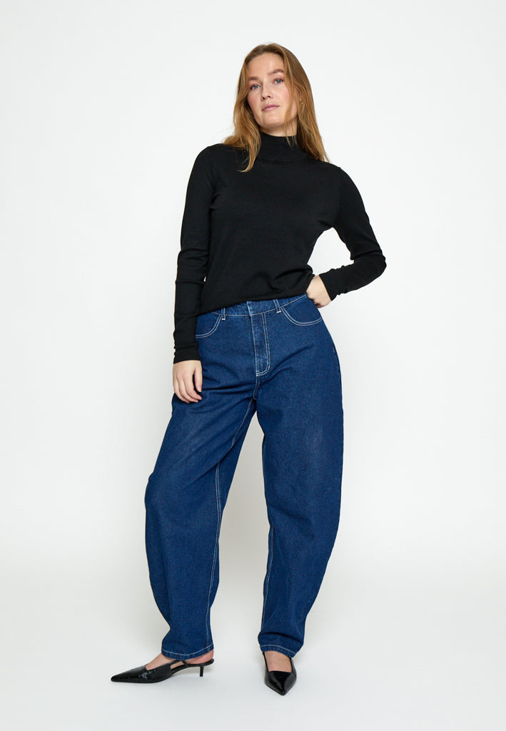 Minus MSLana Roll Neck Knit Pullover 100 Black