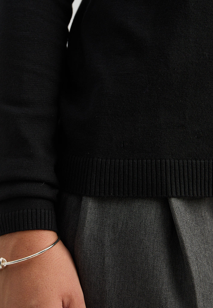 Minus MSLana Roll Neck Knit Pullover 100 Black