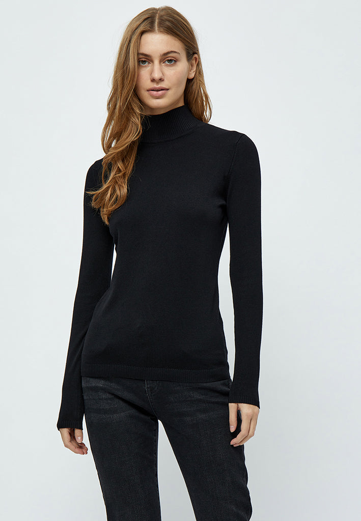 Minus MSLana Roll Neck Knit Pullover 100 Black
