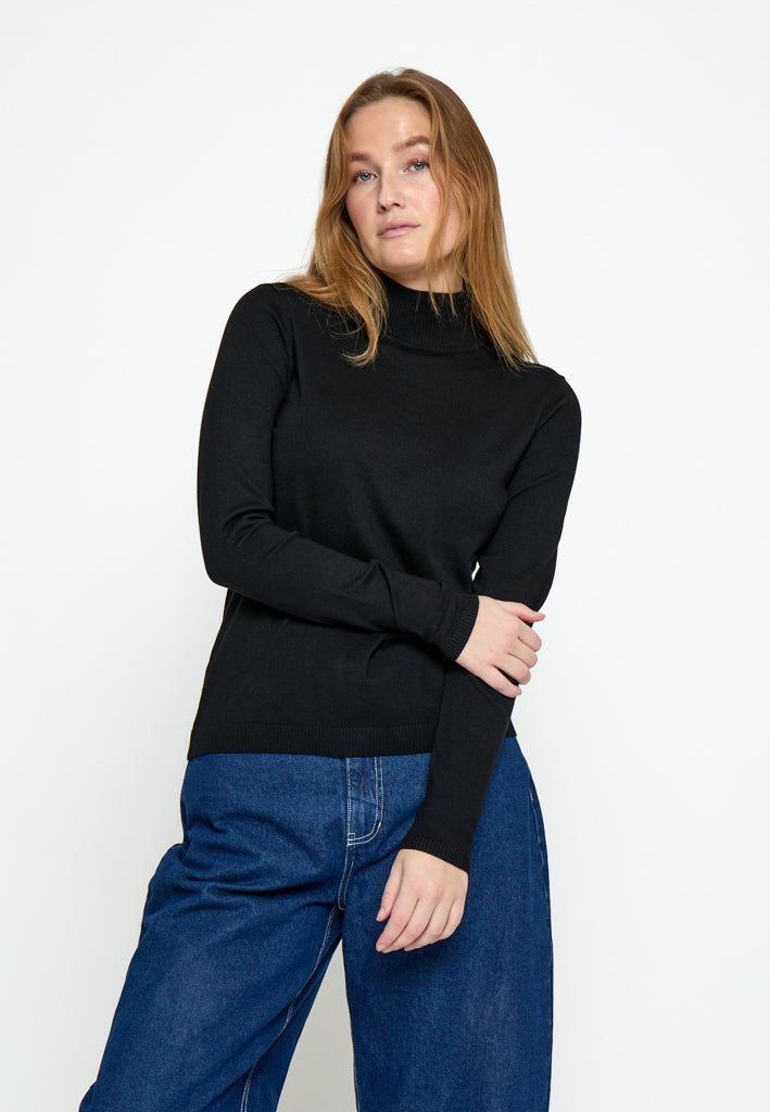 Minus MSLana Roll Neck Knit Pullover 100 Black