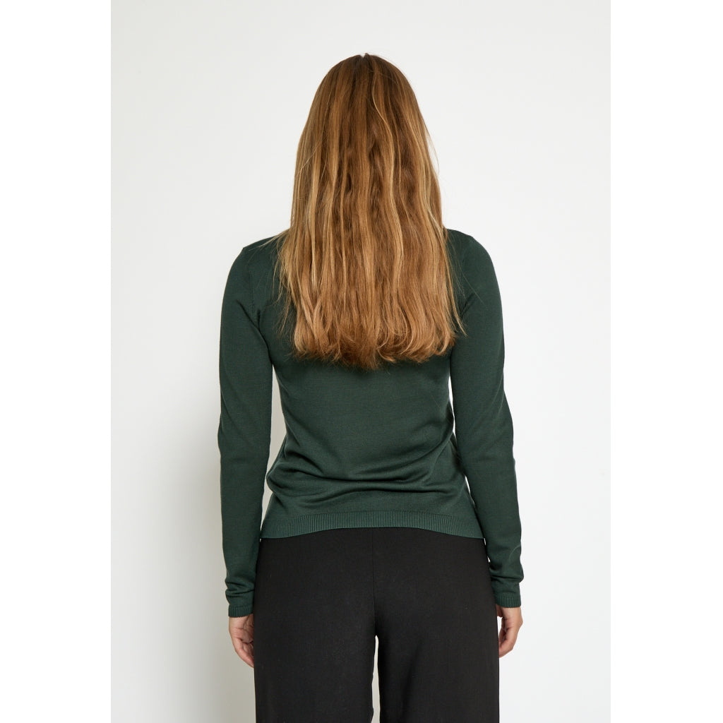 Minus MSLana Roll Neck Knit Pullover 4112 Jungle Green