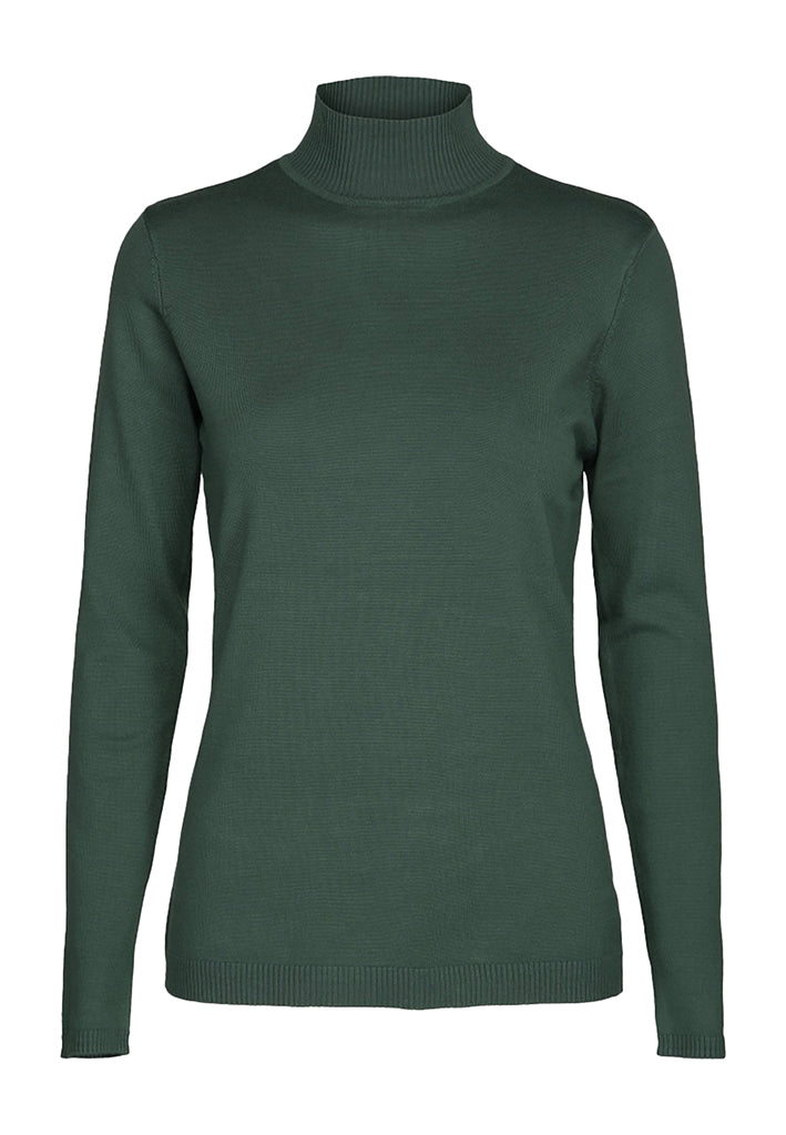 Minus MSLana Roll Neck Knit Pullover 4112 Jungle Green