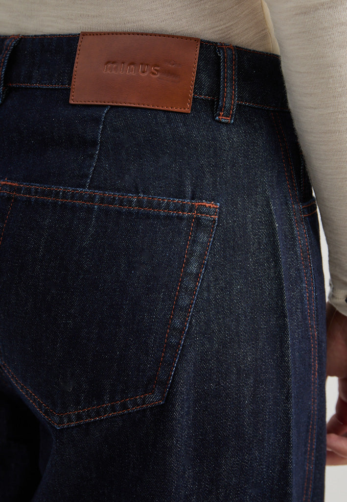 Minus MSLarissa Mid Waist Pants Pant 006 Dark Denim
