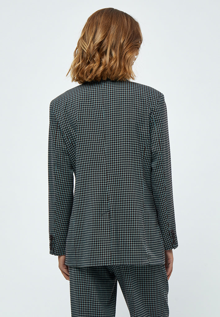 Minus MSLekira Blazer Blazer 9454C Slate Brown Checked