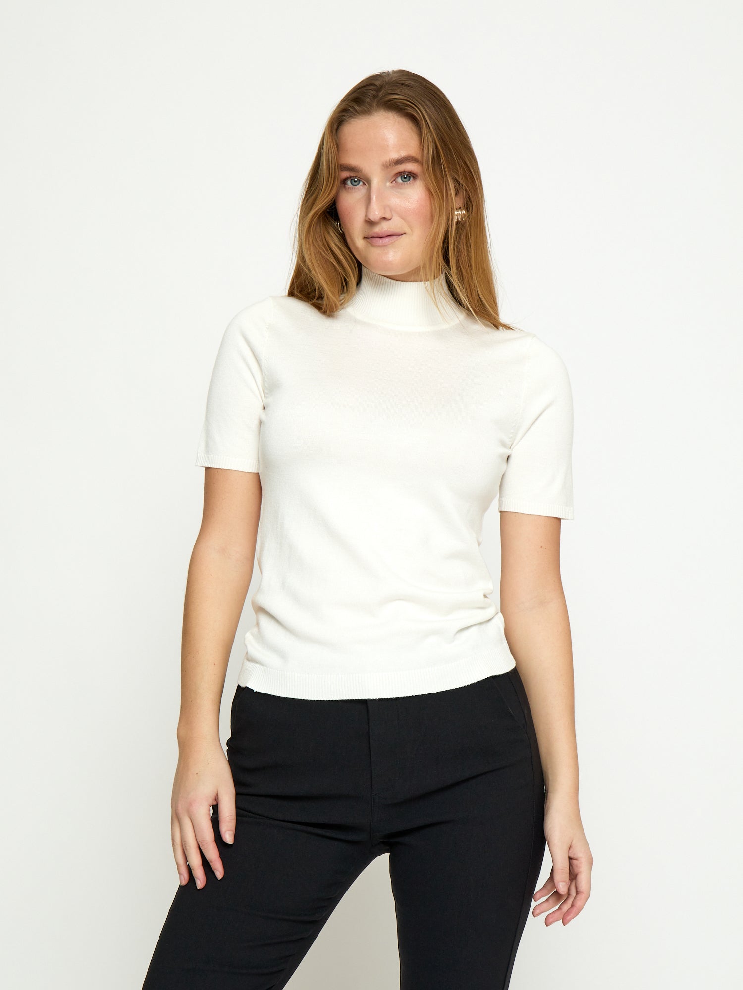 Minus MSLima Roll Neck Knit T-Shirt 220 Broken White