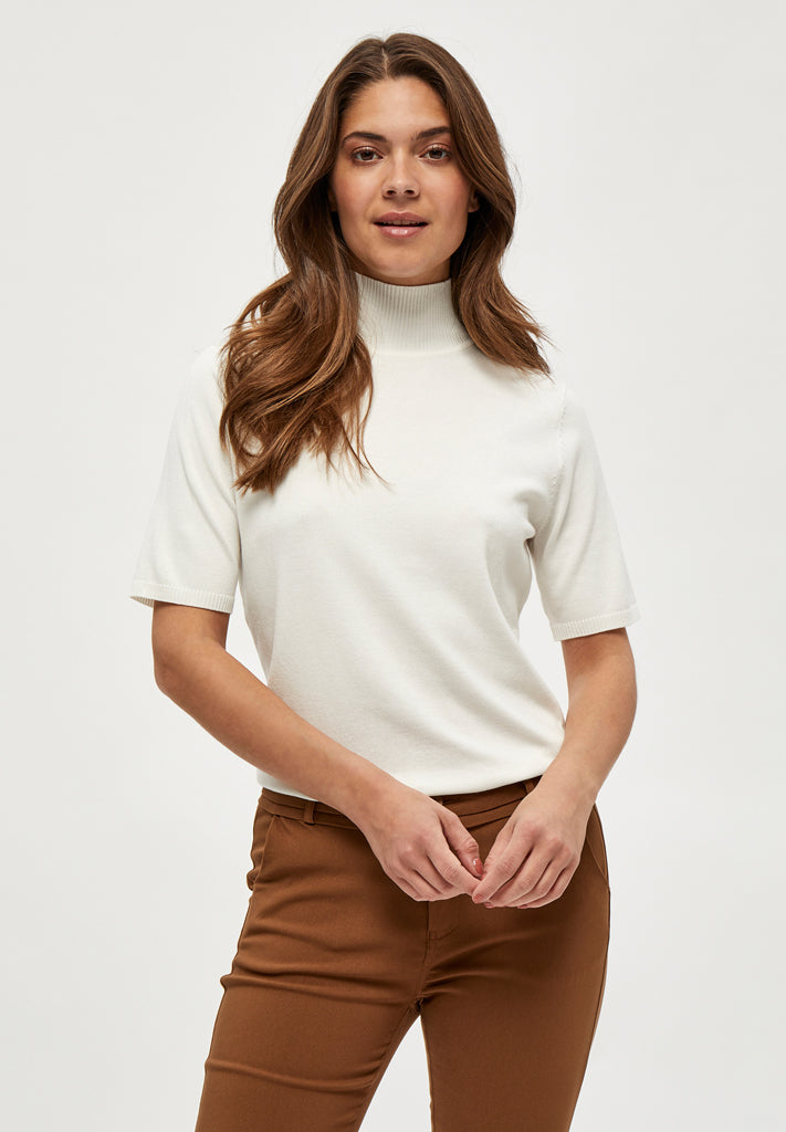 Minus MSLima Roll Neck Knit T-Shirt 220 Broken White