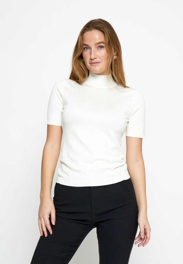 Minus MSLima Roll Neck Knit T-Shirt 220 Broken White