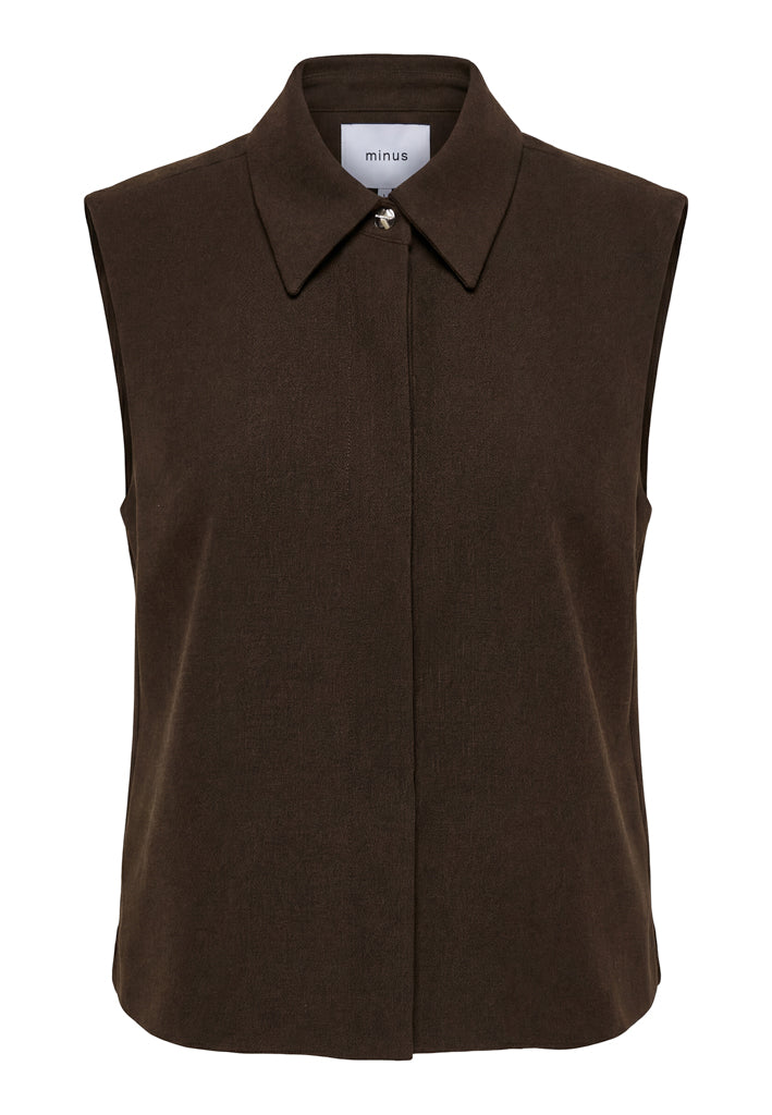 Minus MSLisa Vest Vest 5618 Bracken Brown