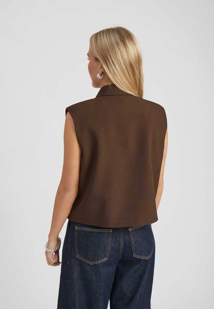Minus MSLisa Vest Vest 5618 Bracken Brown