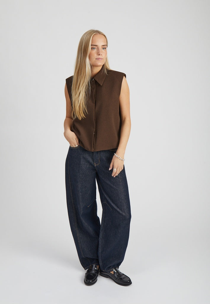 Minus MSLisa Vest Vest 5618 Bracken Brown