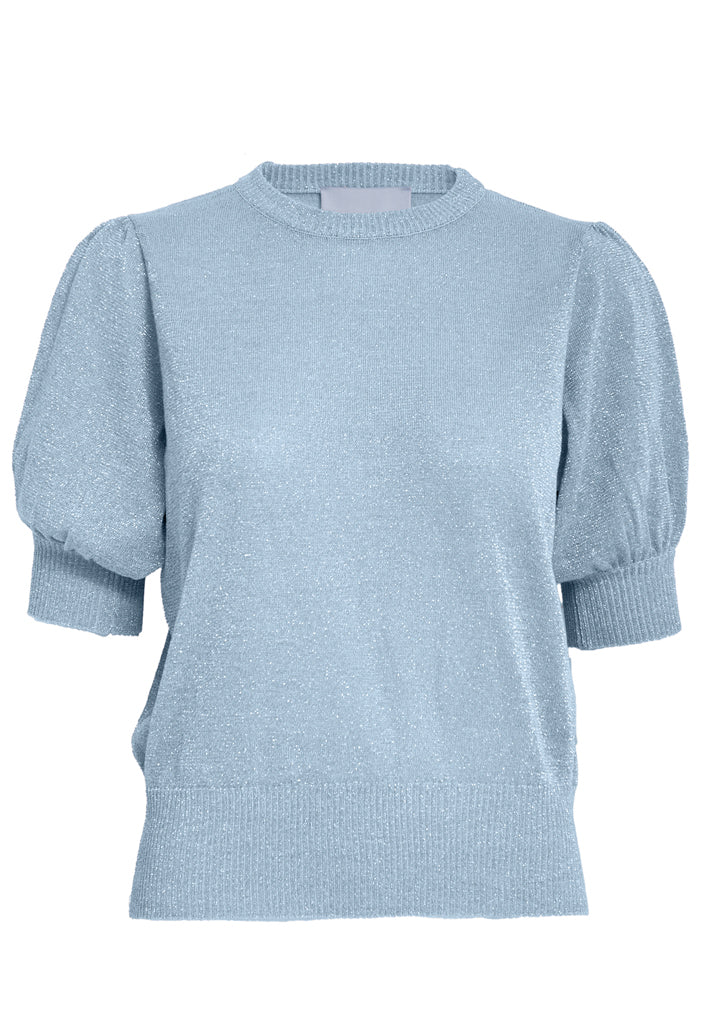 Minus MSLiva Metallic Pullover T-Shirt 2284MET Skyway Blue Metal.