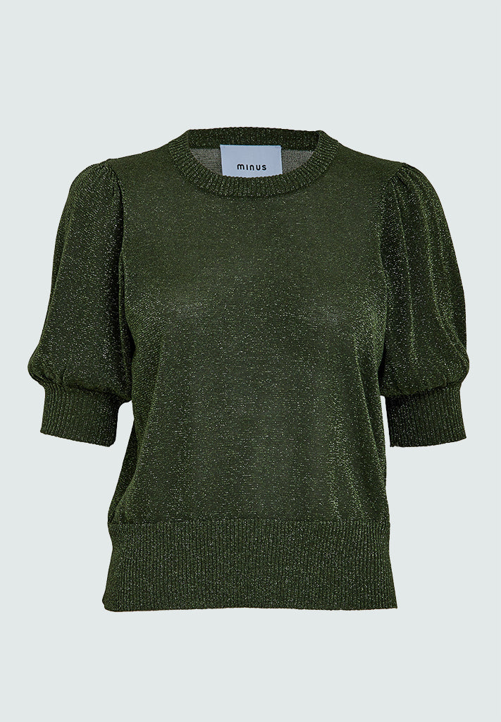 Minus MSLiva Metallic Pullover T-Shirt 3835Met Rifle Green Metal.