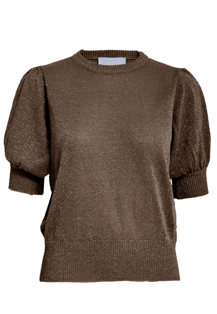 Minus MSLiva Metallic Pullover T-Shirt 392MET Dark Earth Metallic