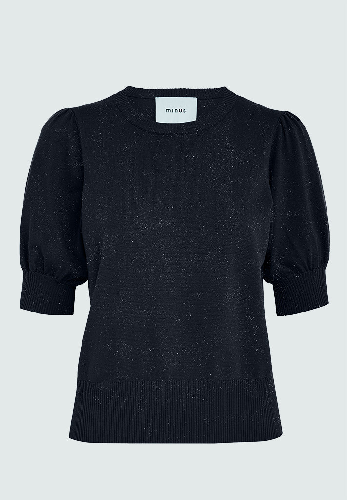 Minus MSLiva Metallic Pullover T-Shirt 5270MET Black iris Metal.