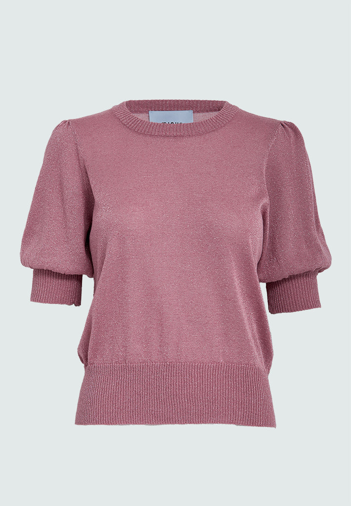 Minus MSLiva Metallic Pullover T-Shirt 7032Met Mauve Orchid Metal.