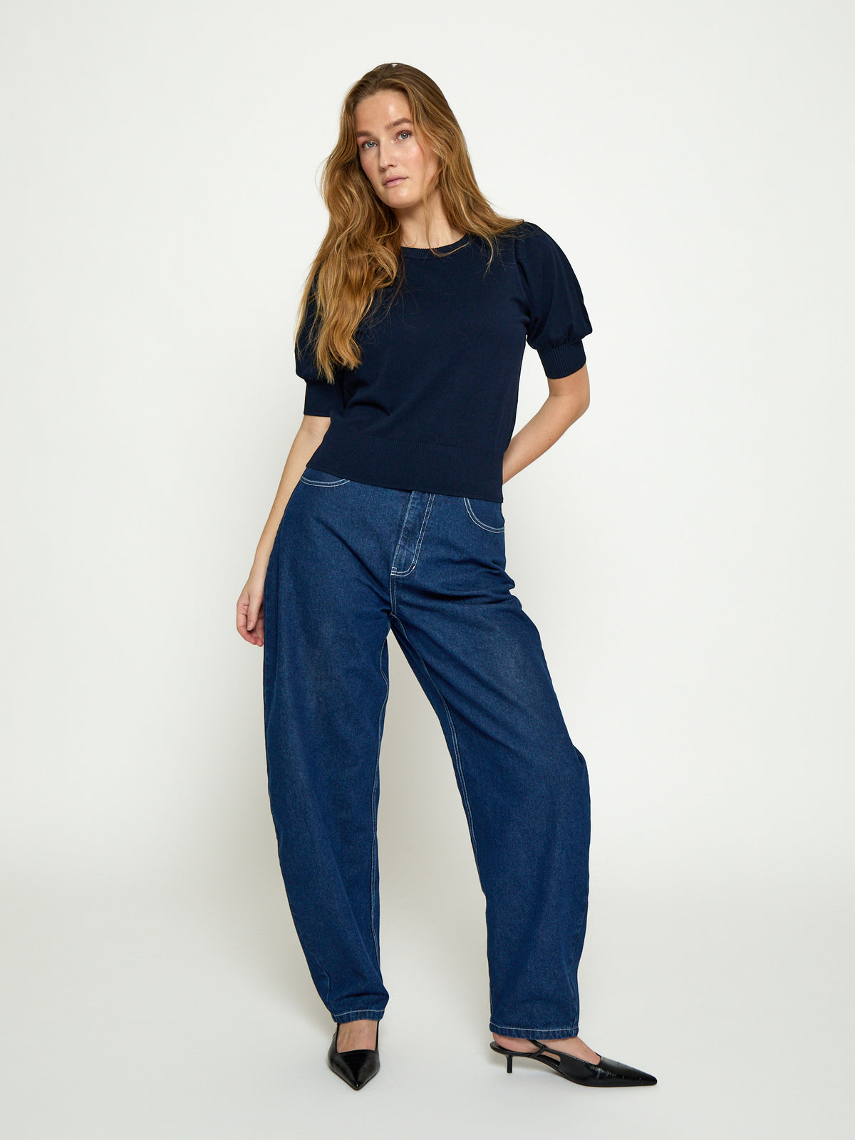 Minus MSLiva Pullover Pullover 542 Black Iris Solid