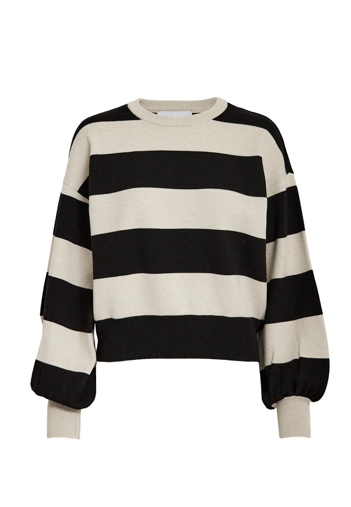 Minus MSLolly Knit Pullover Pullover 9015S Sand Gray Stripe