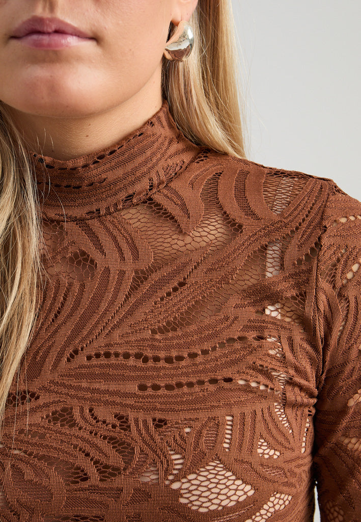 Minus MSLovena Long Sleeve Top Top 3681 Tiramisu