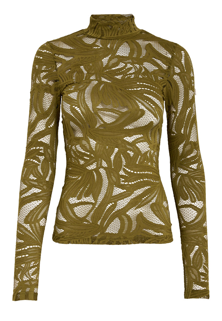 Minus MSLovena Long Sleeve Top Top 449 Fir Green