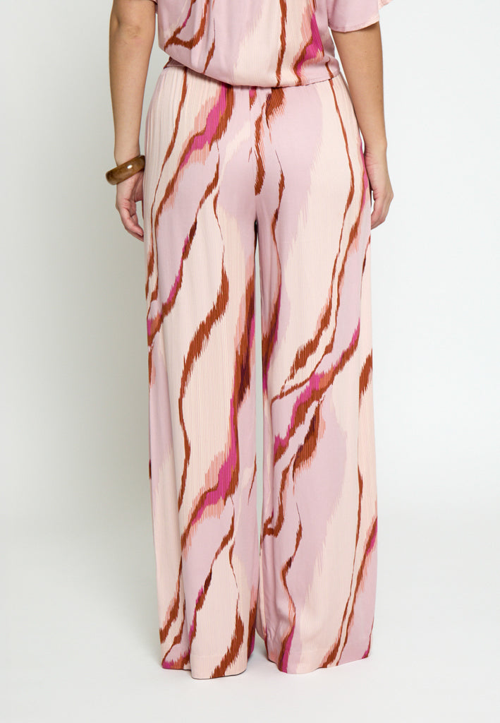 Minus MSLuana Mid Waist Pant Pant 4652P Desert Coral Print